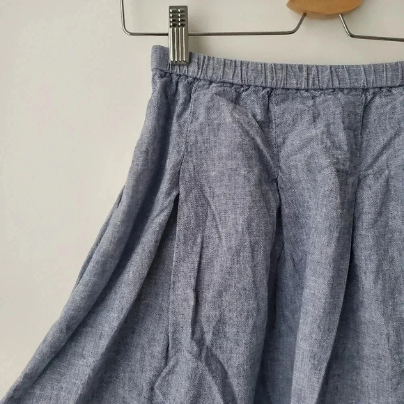 Uniqlo linen  cotton high waist midi skirt - Picture 7 of 8